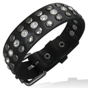 Armband i IMT. l�der.