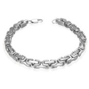 Armband i rostfritt st�l.