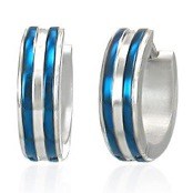 �ronring (Blue) Rostfritt st�l. (1 st)