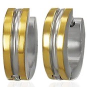 �ronring Steel (1st) Guldpl�tterad.
