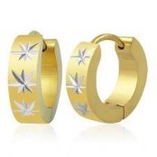 �ronring "Goldplated" Rostfritt st�l (1st)