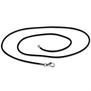 Svart gummi 1,5mm (60 cm)