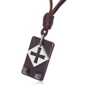 Mode l�der halsband "80 cm"