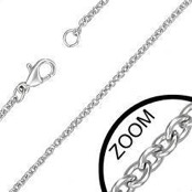 Rostfritt st�l kedja "2.2mm" 60cm.