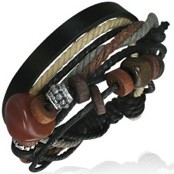 L�derfl�tat armband.