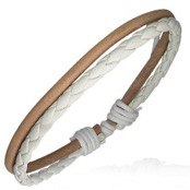 L�derfl�tat armband.