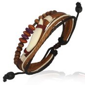 L�der Armband i modedesign.