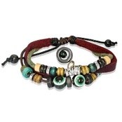 "Green" Mode armband i l�der.