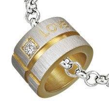 "Love only you" Halssmycke Guldpl�tterat.