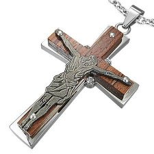 Tr� & Rostfritt st�l "Jesus"