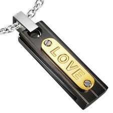 "Love" Svart/Guld.