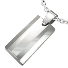 Gentleman halsband i tungsten "Blog"