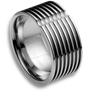 Vackra maskulina m�n ring rostfritt st�l316L