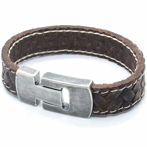 MaZo herrläderarmband brunt
