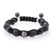"MOZ black" Armband 925silver.