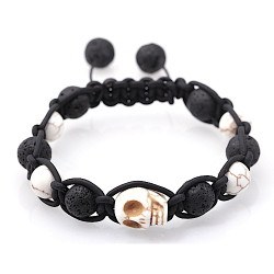 Skull design armband p� l�der