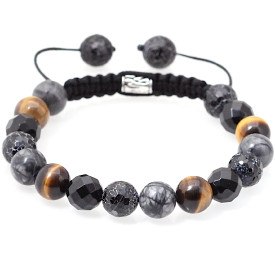 "Tie" P�rlearmband i trendiga f�rger med 10mm p�rlor.