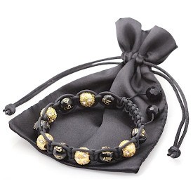 Mode l�derarmband "China Gold"