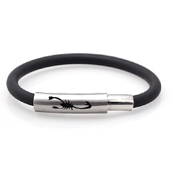 Kraftig gummiband med rostfria magnetl�s.