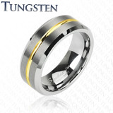 L�cker tungsten ringar "Gold"