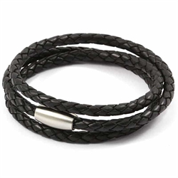 svart läderarmband