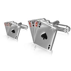 Manschettknappar designar Poker 