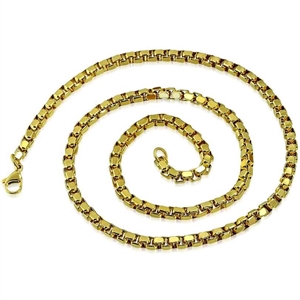 XL gold halsband pläterat 60cm / 4.5mm