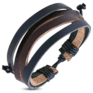 Läderarmbänd "Argon"