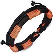 Läderarmband "Orange" 