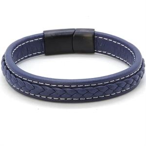 Major Blue / Läder armband