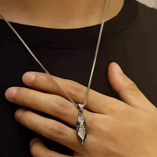 Solar Edge – Herr Halsband i Rostfritt Stål