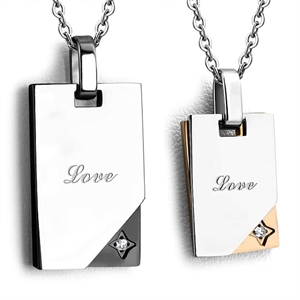 Par halsband "Eternal love"