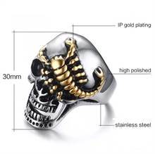 Skull Scorpio Ring