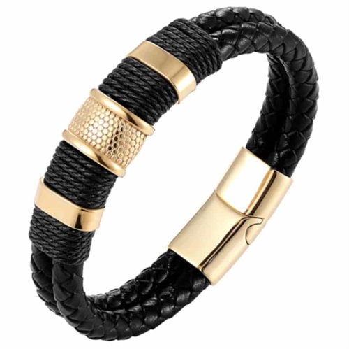 DB Golden black Crawe armband för män.