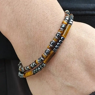 Tigerögonarmband 2 st.