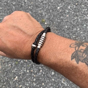 Läderarmband "2X"