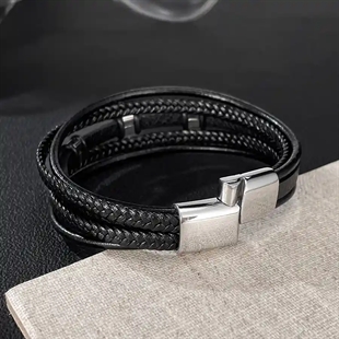 armband för män svart