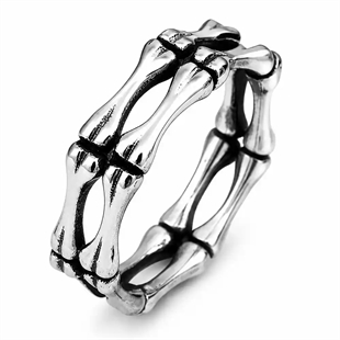 Bone Skull Ring – Herrring i Rostfritt Stål