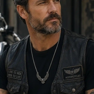 Eagle Spirit – Herr Halsband i Rostfritt Stål