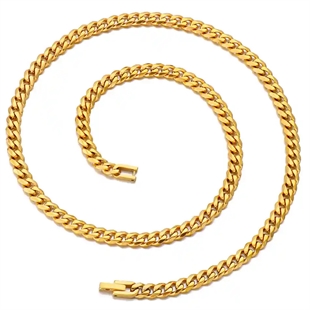 "Solit" halsband i guldpläterat rostfritt stål.