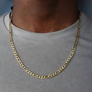 Comte-halsband i rostfritt stål, gyllene