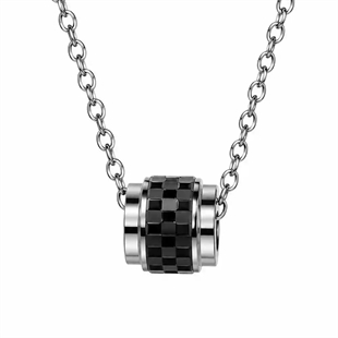 Antonio halsband svart / rostfritt stål