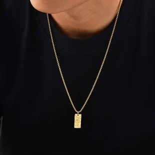 halsband för män guld