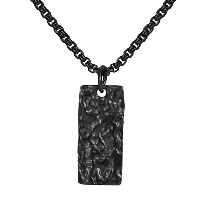 svart halsband för män