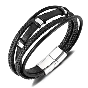 armband för män svart