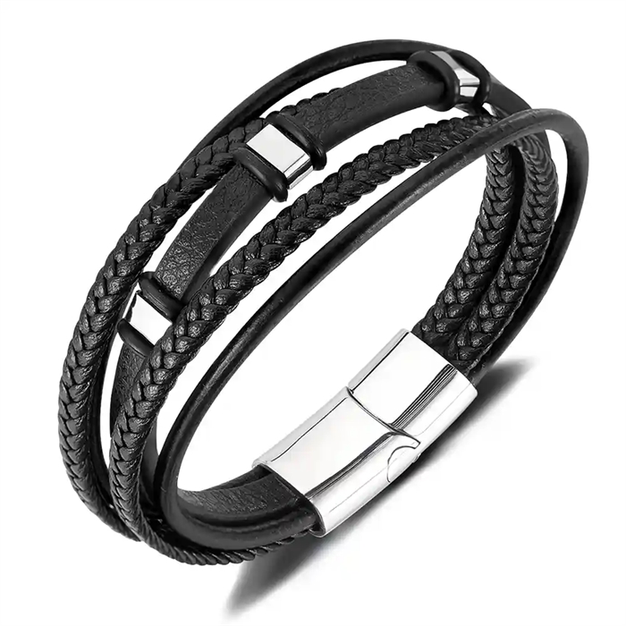 armband för män svart