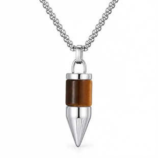 BulletCore Tiger Eye – Herrhalsband för män