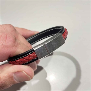 Röd/Svart Netri-armband