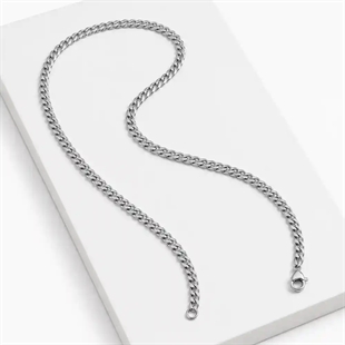 Romano – herrhalsband i rostfritt stål, 5 mm
