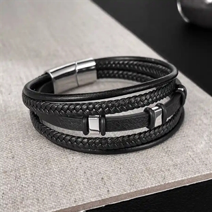 armband för män svart